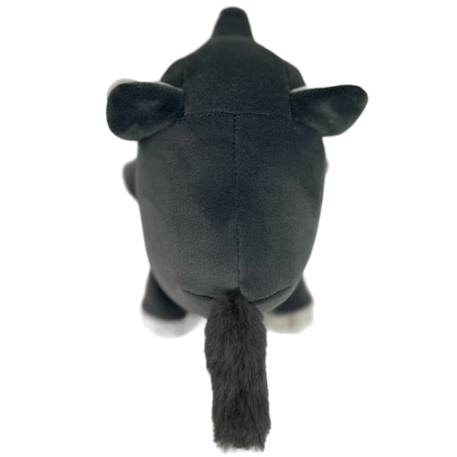 Peluche nemu nemu loulou le loup (18 cm) Gris, blanc, noir 5 - vertbaudet enfant 