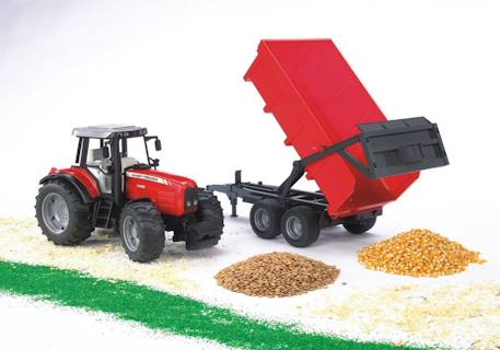 Tracteur 7480 avec benne massey Rouge 2 - vertbaudet enfant 