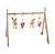 Arche d'éveil bois avec 4 jouets Beige/bleu+Beige/jaune+Beige/rose+Bleu+Ecru/caramel+Jaune+Jaune/vert+Marron+Rose 25 - vertbaudet enfant 