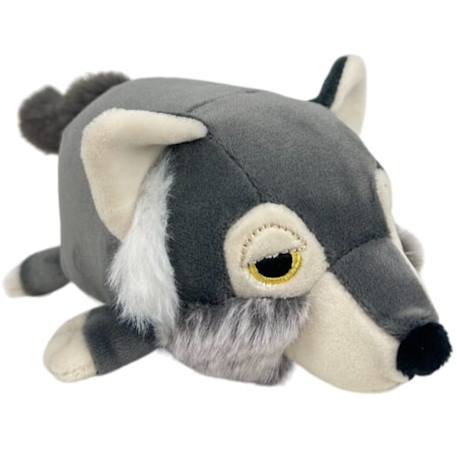Peluche nemu nemu loulou le loup (18 cm) Gris, blanc, noir 1 - vertbaudet enfant 