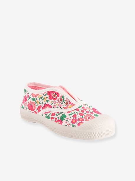 Tennis coton imprimé Elly Liberty enfant rose bonbon 1 - vertbaudet enfant 