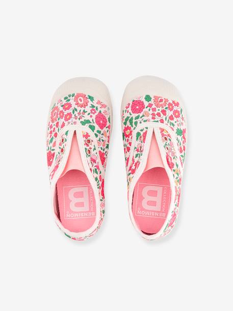Tennis coton imprimé Elly Liberty enfant rose bonbon 4 - vertbaudet enfant 