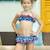 Maillot de bain 2 pièces   imprimé poissons koi   swan Poissons bleus 2 - vertbaudet enfant 