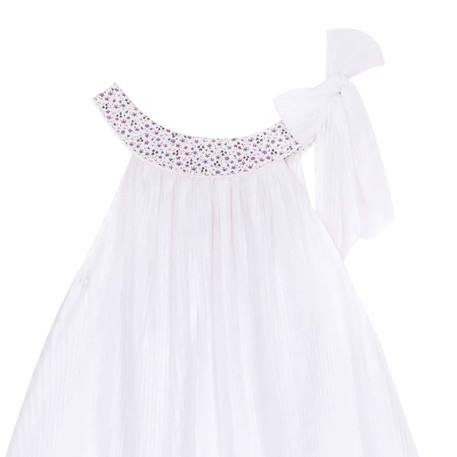 Robe cérémonie   à col liberty   alizee Blanc violet liberty 4 - vertbaudet enfant 