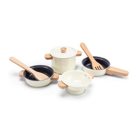 Ensemble de casseroles en métal Blanc 1 - vertbaudet enfant 