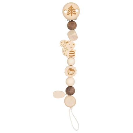 Accroche tétine ecureuil nature Beige 1 - vertbaudet enfant 