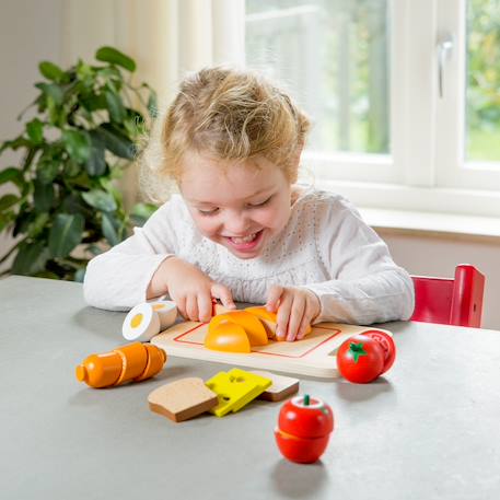 Planche d'aliments en bois à découper Beige 5 - vertbaudet enfant 