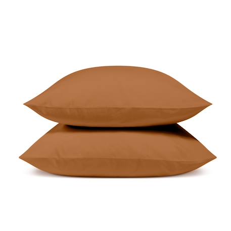Lot de 2 taies d'oreiller percale de coton Blanc+Gris clair+Kaki+Moutarde+Terracotta 16 - vertbaudet enfant 
