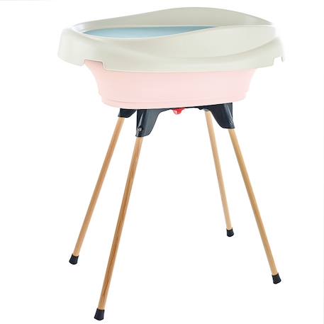 Pack plan à langer et baignoire vasco Blanc muguet+Bleu océan+Fleur bleue+Gris charme+Rose poudré+Vert céladon 21 - vertbaudet enfant 