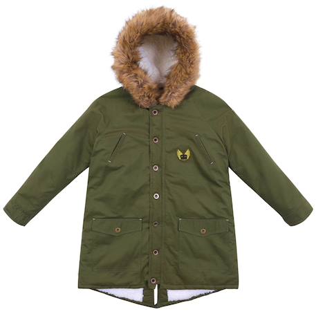 Parka tendance  enfant   et   rock & peace Kaki+Vert kaki 9 - vertbaudet enfant 