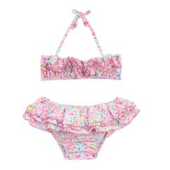 Maillot de bain 2 pièces   fleuri liberty   swan  - vertbaudet enfant