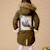 Parka tendance  enfant   et   rock & peace Kaki+Vert kaki 6 - vertbaudet enfant 