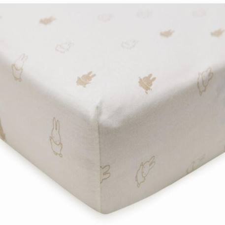 Drap housse jersey happy miffy en coton Beige 2 - vertbaudet enfant 