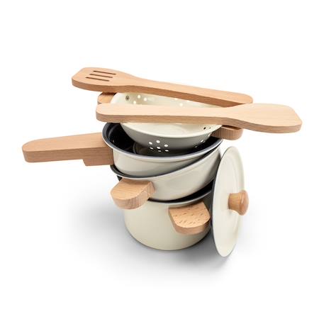 Ensemble de casseroles en métal Blanc 4 - vertbaudet enfant 