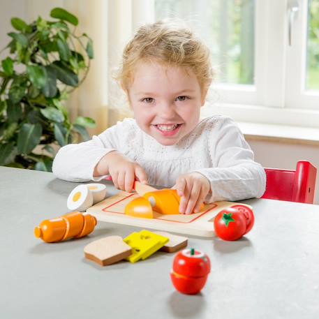 Planche d'aliments en bois à découper Beige 4 - vertbaudet enfant 
