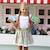 Jupe qui tourne  fleurie  d  cancan Rouge+Vert d'eau 9 - vertbaudet enfant 
