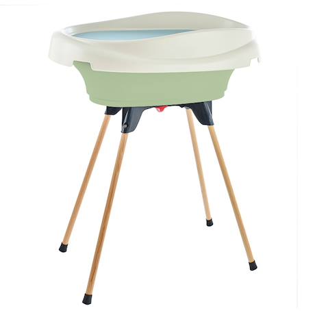 Pack plan à langer et baignoire vasco Blanc muguet+Bleu océan+Fleur bleue+Gris charme+Rose poudré+Vert céladon 26 - vertbaudet enfant 