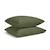 Lot de 2 taies d'oreiller percale de coton Blanc+Gris clair+Kaki+Moutarde+Terracotta 11 - vertbaudet enfant 