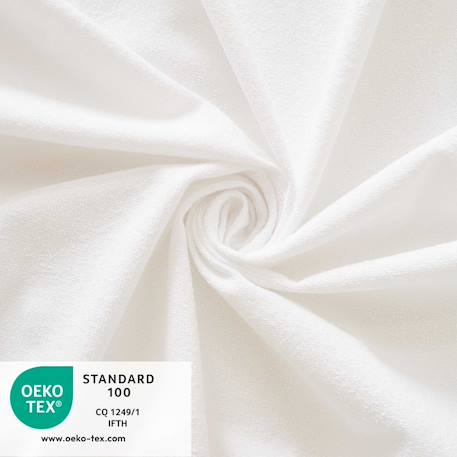 Protège matelas bébé bamboo | alèse imperméable Blanc 2 - vertbaudet enfant 