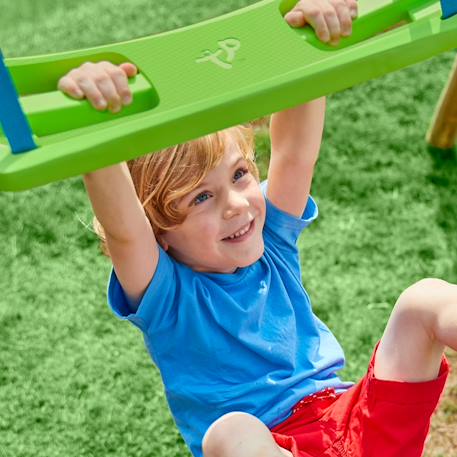 Balançoire 3 en 1 pour portique  plastique h190-250cm Bleu - vert 3 - vertbaudet enfant 