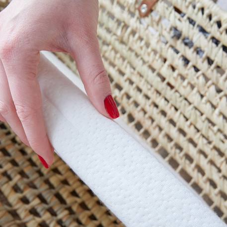 Matelas de couffin bamboo | forme ovale Blanc 6 - vertbaudet enfant 