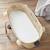 Matelas de couffin bamboo | forme ovale Blanc 2 - vertbaudet enfant 