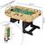 Baby-foot pliable - barres télescopiques - robuste - 2 à 4 joueurs - 3 balles liège inclues Marron 4 - vertbaudet enfant 