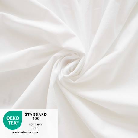 Protège matelas bébé 2 en 1 | drap housse + alèse imperméable | jersey 100% coton Blanc 2 - vertbaudet enfant 