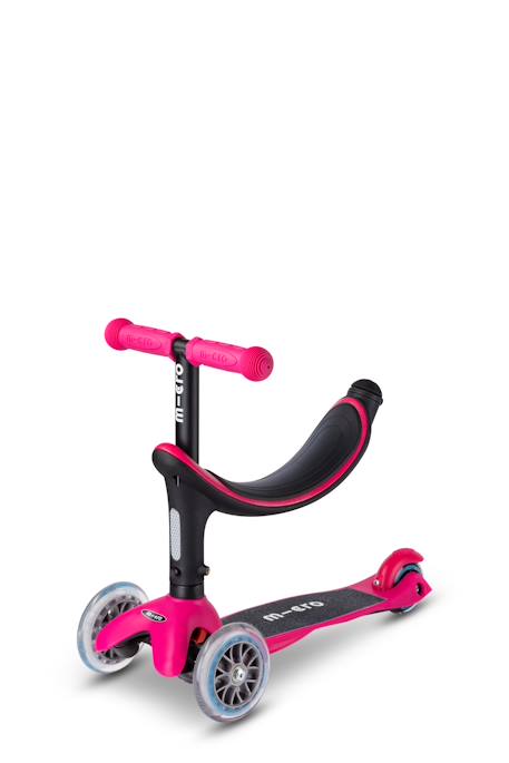 Trottinette évolutive mini micro 3en1 révolution Rose framboise 4 - vertbaudet enfant 