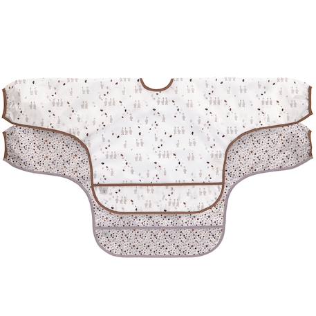 Lot de 2 bavoirs manches longues Multi-coloured 1 - vertbaudet enfant 