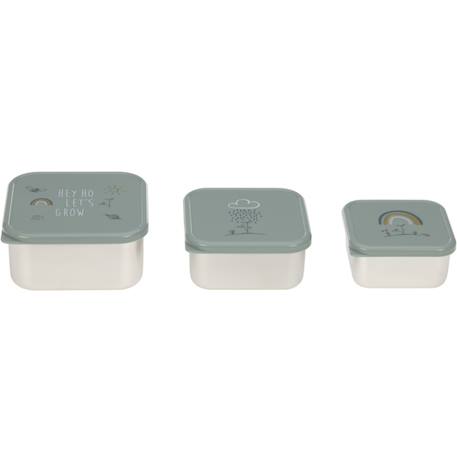 Lot de 3 boites gigognes en inox garden explorer Bleu, gris+Lilas, rouge+Vert 11 - vertbaudet enfant 