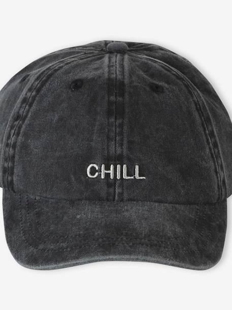 Casquette « Chill » enfant anthracite+vert d'eau+violet 4 - vertbaudet enfant 
