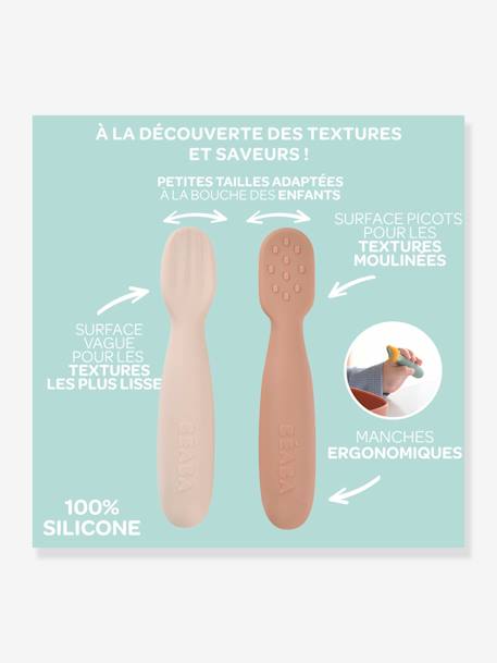Lot de 2 pré-cuillères d'apprentissage en beige+sage green + velvet grey+terracotta + velvet grey 6 - vertbaudet enfant 