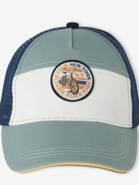 Casquette « New York cycle » garçon menthe/écru 3 - vertbaudet enfant 