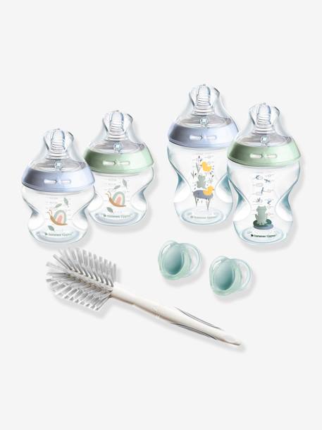 Kit de Démarrage Nouveau-nés Natural Start, Biberons anti-colique 150 ml et 260 ml avec tétine à débit lent bleu+blush 1 - vertbaudet enfant 