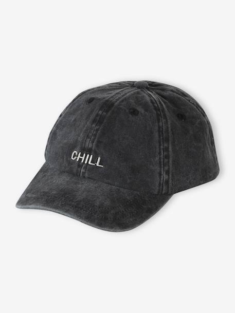 Casquette « Chill » enfant anthracite+vert d'eau+violet 2 - vertbaudet enfant 