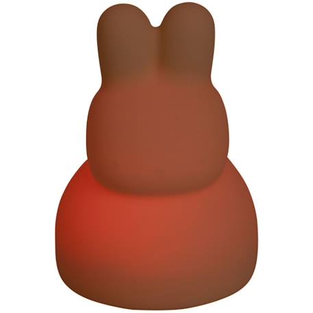 Veilleuse musicale en silicone lapin warm linen Beige 3 - vertbaudet enfant 