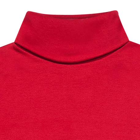 Ensemble   jupe plissée tartan  & pull col roulé Rouge gris 3 - vertbaudet enfant 
