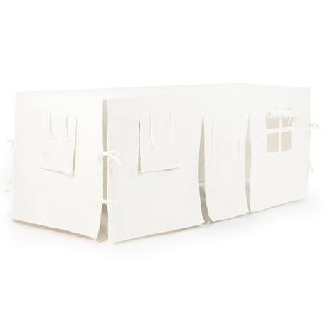 Cabane de table château noir et beige (90 x 200 cm) Ecru+Ecru, noir+Ecru, orange 1 - vertbaudet enfant 
