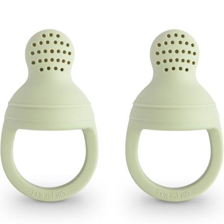 Lot de 2 sucette grignoteuses Ecru+Gris+Vert 8 - vertbaudet enfant 