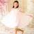 Robe cérémonie   voile  col liberty  alizee Rose rose foncé fleuri 6 - vertbaudet enfant 