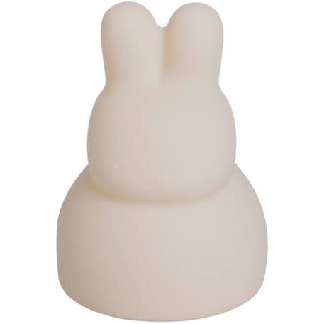 Veilleuse musicale en silicone lapin warm linen Beige 1 - vertbaudet enfant 