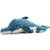 Peluche tofou le dauphin maman et bébé Bleu, noir, blanc 1 - vertbaudet enfant 