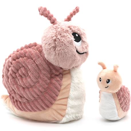 Peluche speedou l'escargot maman et bébé Rose, noir, blanc+Taupe, noir, blanc 1 - vertbaudet enfant 
