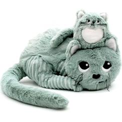 Jouet-Premier âge-Peluche miaou le chat maman et bébé menthe (32 cm)