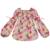 Blouse intersaison fleurie   liberty   col smocks  chimene Bleu lilas+Bleu roi+Marron beige+Orange+Rouge fleuri 23 - vertbaudet enfant 