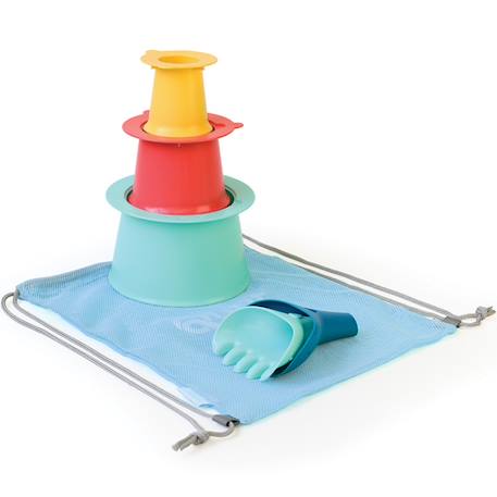 Jouets de plage alto et raki Bleu, jaune, vert d'eau 1 - vertbaudet enfant 