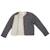 Veste matelassée   laine carreaux vichy   eloïse Gris anthracite gris souris 2 - vertbaudet enfant 