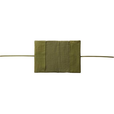 Protège carnet de santé gaze de coton fougère Beige+Ecru+Vert 9 - vertbaudet enfant 