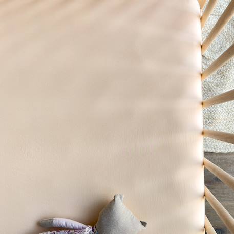Drap housse bébé pur coton bio Blanc+Bleu nuit+Ecru+Eucalyptus+Gris clair+Rose nude+Terracotta 22 - vertbaudet enfant 